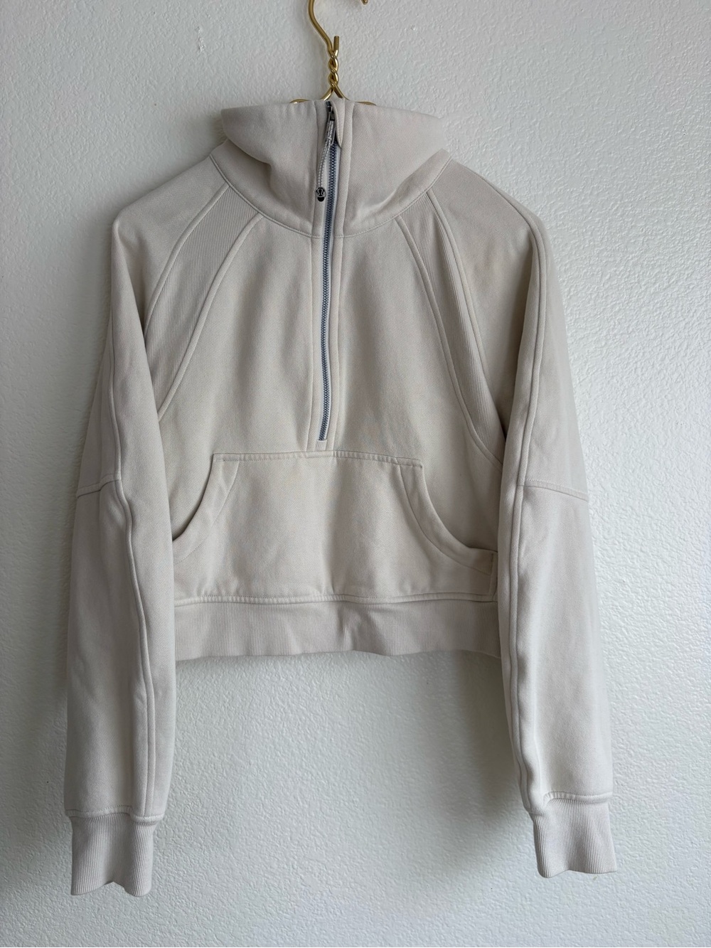 lululemon athletica Cropped Half-Zip Pullover - Cream